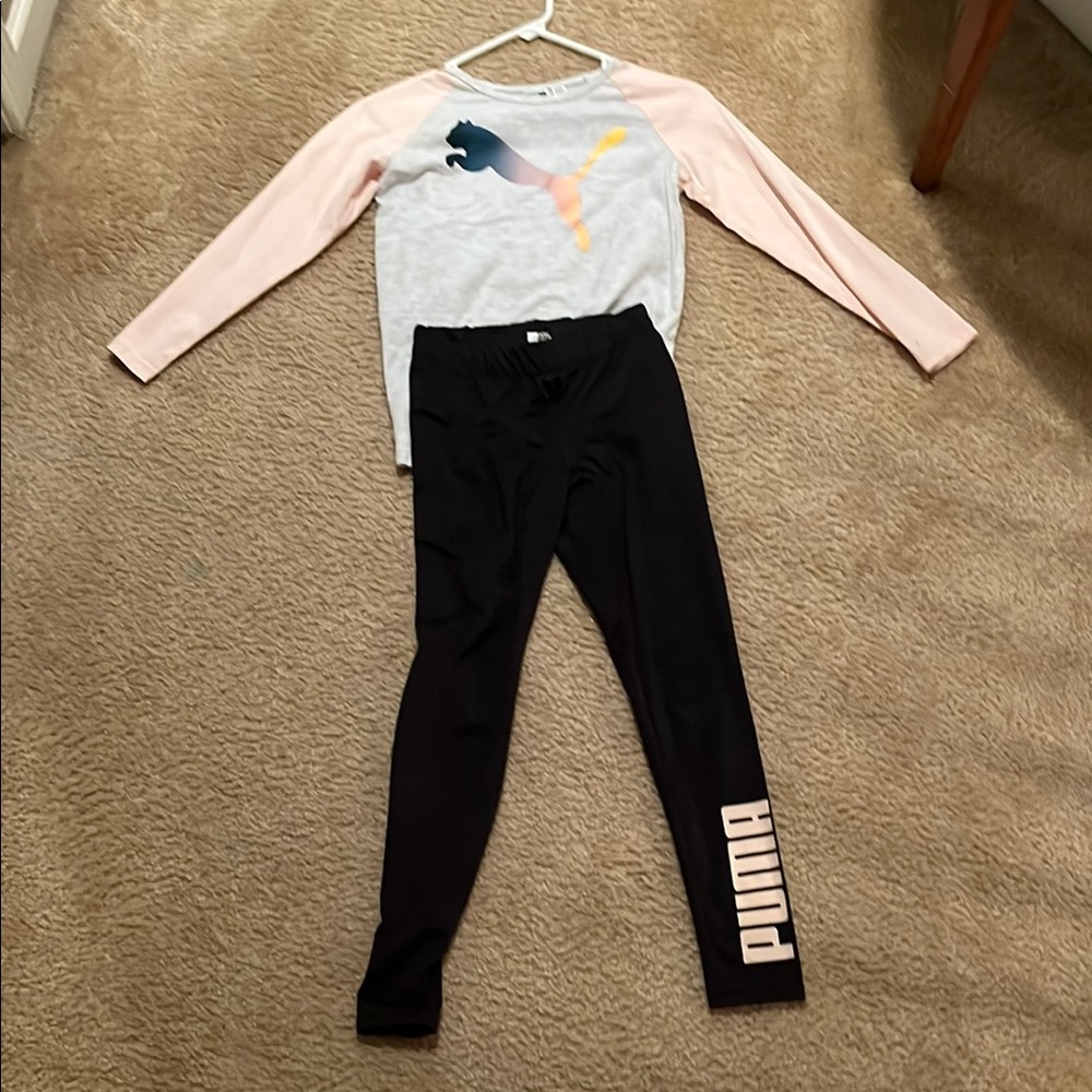 PUMA Kids Black Leggings